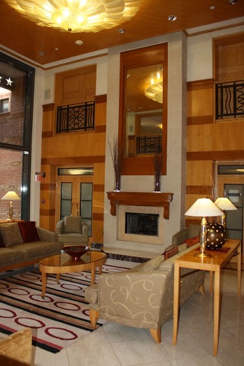 Lobby in the Clara Barton condos at Penn Quarter Washington DC