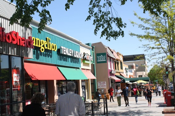 Store fronts near Cityline at Tenleytown, Washington DC.