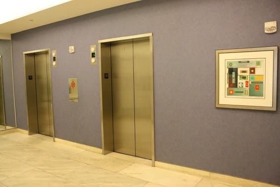 Elevators at Cityline at Tenleytown, Washington DC.