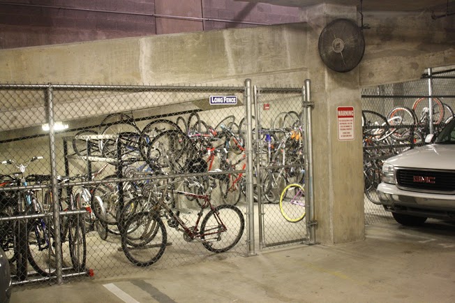 Bike storage at 400 Massachusetts Ave condo building