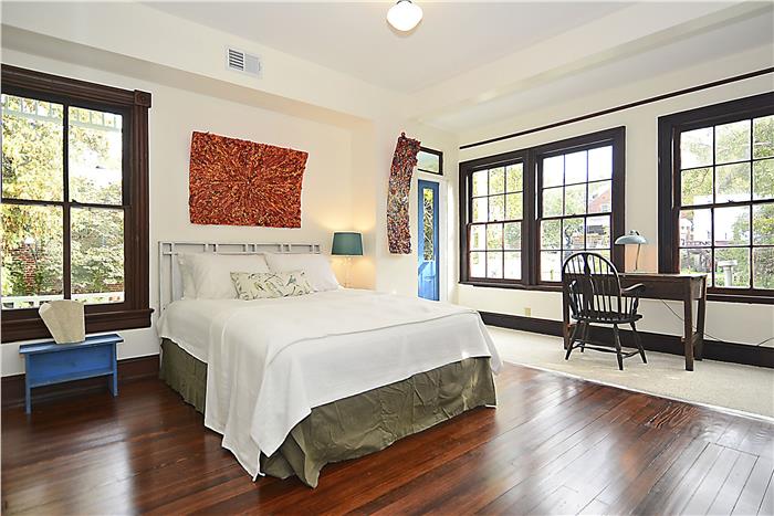 Master bedroom, 1351 Otis Street, NE Washington DC.  Beautiful Brookland