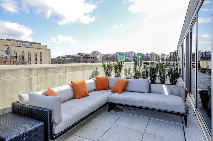 Roof deck in condo at 2900 K St NW DC 