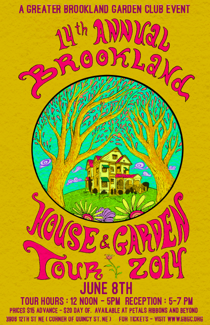Brookland Home and Garden Tour 2014 poster
