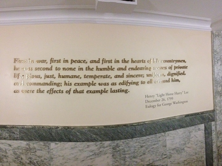 Inscription in the Washington Monument