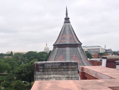 Capitol Hill rooftop views of The Capitol, Washington Monument and Supreme Court in Washington DC